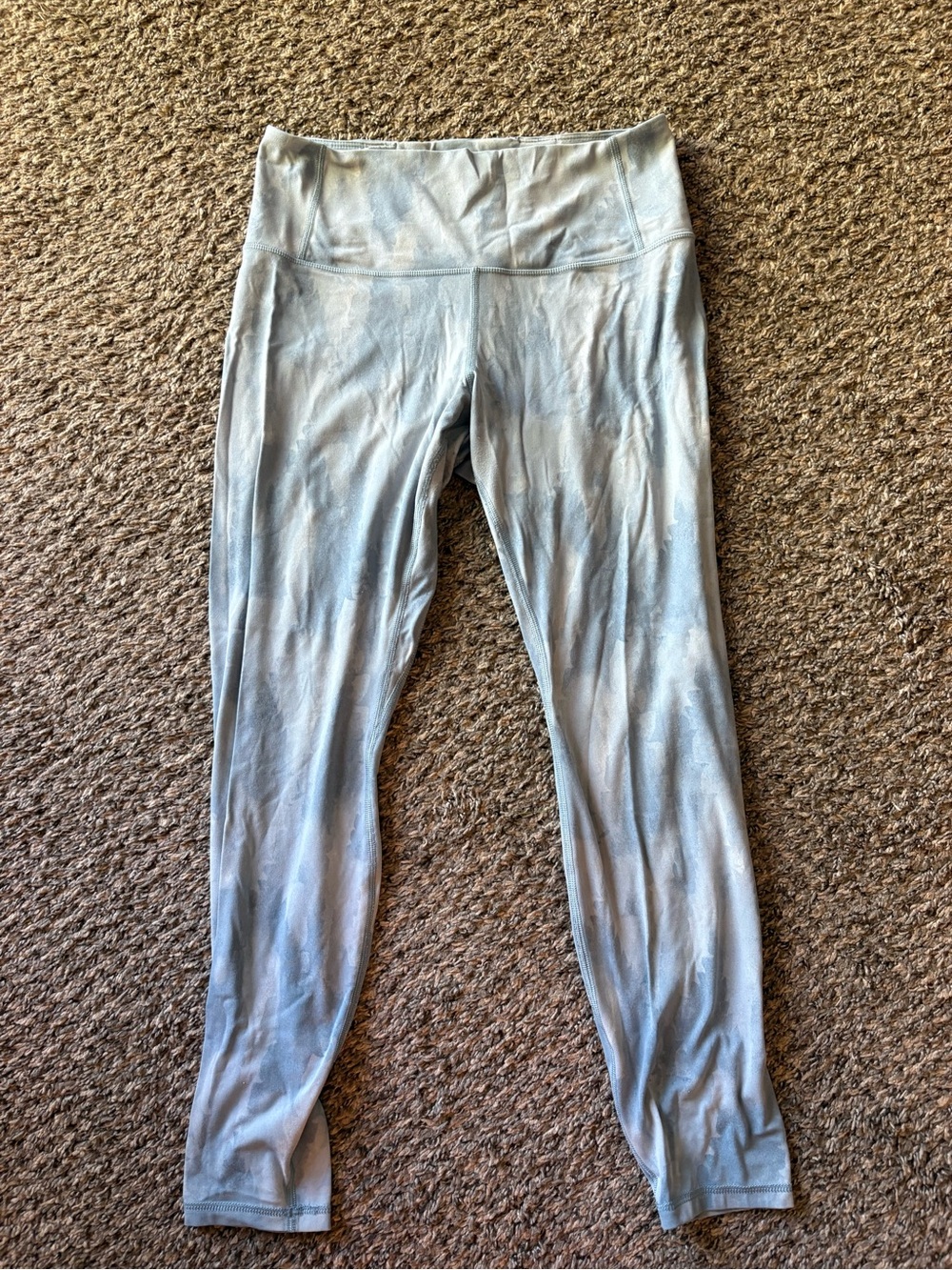Patagonia Light Blue Tie-Dye High-Waist Leggings